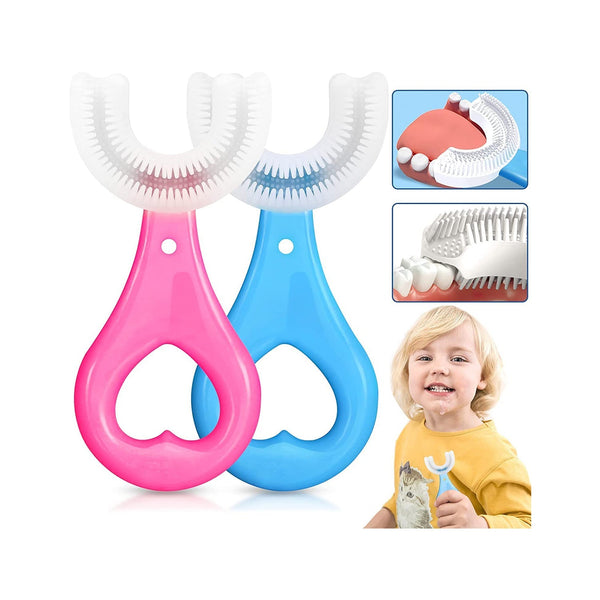 U-shaped toothbrush for kids