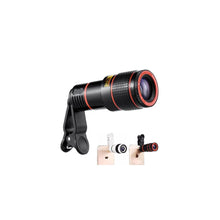 Telescope lens for smartphone with clip-on feature.