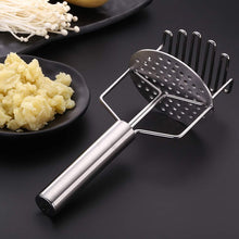 Stainless steel hand masher for dal, vegetables, and baby food