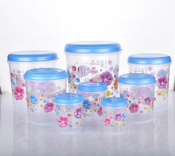 Airtight transparent container set