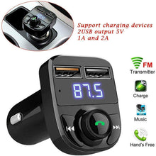 8533 Car-x8 Bluetooth Fm Transmitter Kit For Hands-free Call Receiver  Music Player  Call Receiver  Fast Mobile Charger Ports For All Smartphoneswith 3.1a Quick Charge Dual Usb Car Charger