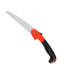 Folding saw for trimming shrubs and wood.